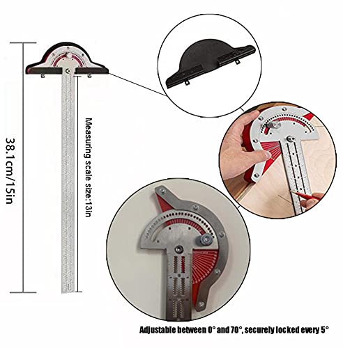 Regla Ajustable de Borde para Carpintería de Acero Inoxidable miniatura 2