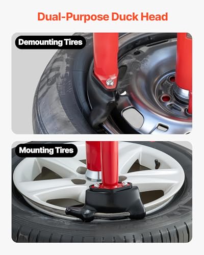 Image of VEVOR Manual Tire Changer Duck Head Kit with Silver Cone, Fit for 16 inch-21 inch Wheels, Heavy Duty Manual Tire Changer Duck Head Adapter Kit, Mounting and Demounting Tool for Most Cars, SUVs, Trucks, ATVs