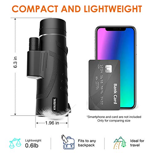 Monocular Telescope - 12X50 High Power 【HD Monocular for Bird Watching】 with Tripod IPX7 Waterproof Monocular Made by Hyper FMC BAK4 Prism & Eco-Friendly Materials