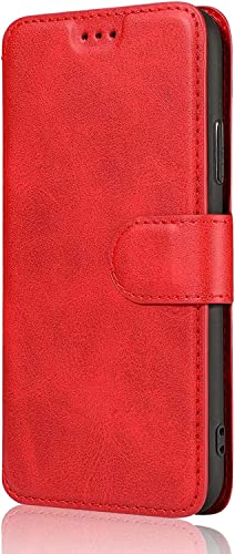 Funda para iPhone 14 EKESA anti arañazos con tapa de cuero magnética y soporte para caídas