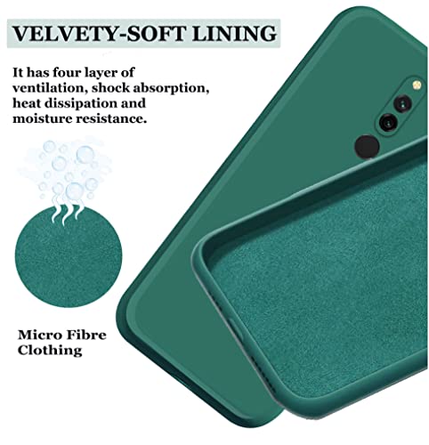 Image of A rtistque Back Cover Case for Mi Redmi 8 with Camera Protection | Shockproof TPU | Stylish Protective Design | Slim Fit | Ultra Matte | Mi Redmi 8 Back Cover - Green