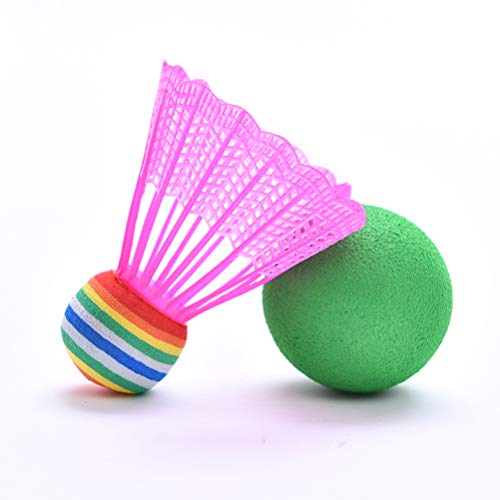 Conjunto de raquete de badminton da Besportble, 1 conjunto divertido e durável, portátil para crianç