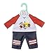 Zapf Creation 870587 Dolly Moda Hose mit Sweatshirt Puppenkleidung 34-38 cm