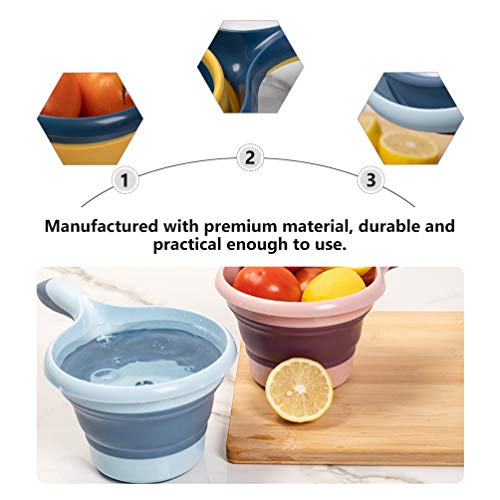 Cuillère à eau pliable DOITOOL rincer les cheveux sans encombre lot de 2 louches bain - 5