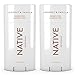 Native Deodorant Coconut & Vanilla, Aluminum and Paraben free 2.65 oz (2 pack)