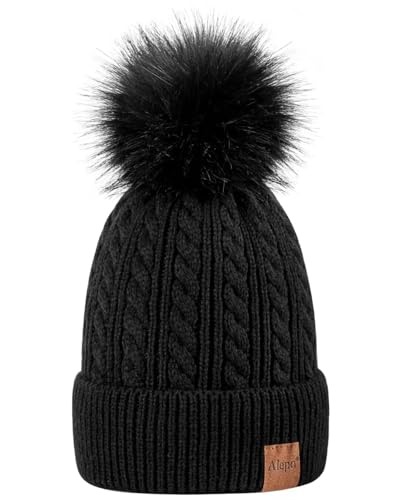 Alepo Womens Winter Beanie Hat, Warm Fleece Lined...