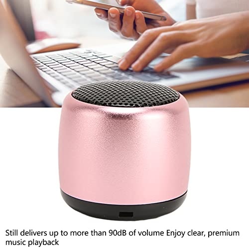 Image of Mini Bluetooth Speaker, Portable Wireless Speakers with HD Sound Heavy Subwoofer, USB Rechargeable Small Speaker for Indoor and Outdoor (Pink)