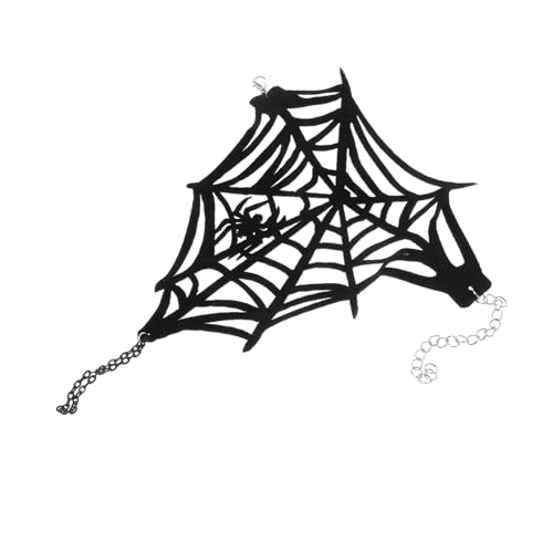 BESTYASH Decorative Wristband for Halloween Spider Web Bracelet Vintage-inspired Fingerless Glove Steampunk Costume Accessory