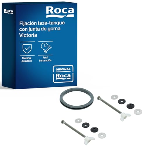 Roca AV0007400R - Fijación y junta taza tanque Victoria, Plástico, Esférico.