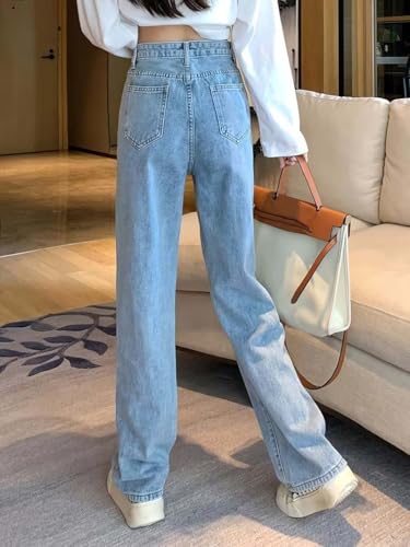 Image of KOTTY Womens High Waist Flared Fit Ankle Length Clean Look Denim Jeans