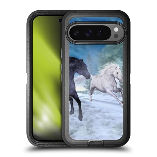Étui antichoc Google Pixel 9 Pro XL anti-chute protection chevaux