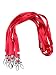 Rocclo Lanyard 10 Pack For Office ID Name Tags and Badge Holders (Red)