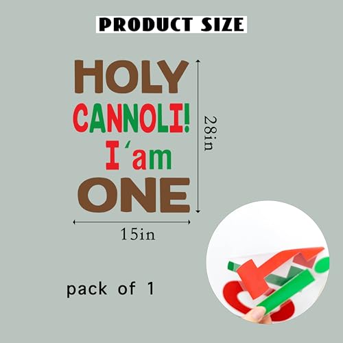 Holy Cannoli! I'am One Decal - Decoración para fiesta miniatura 5