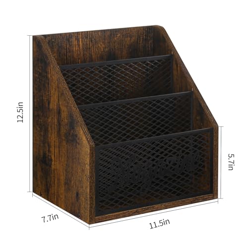 Yinmit MH008 Magazine Holder,Stepped 3 Tier Magazine Rack Floor,Magazine Storage Basket,File Holder Organizer,Folder Organizer Bin thumb #3