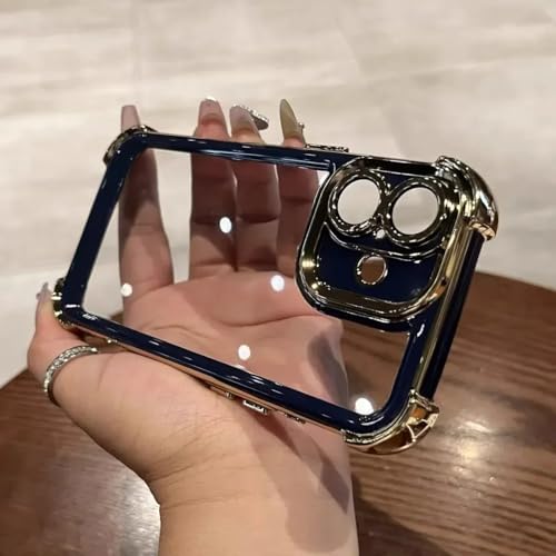 Coque de protection transparente iPhone 14 Pro violet foncé anti-chute et robuste