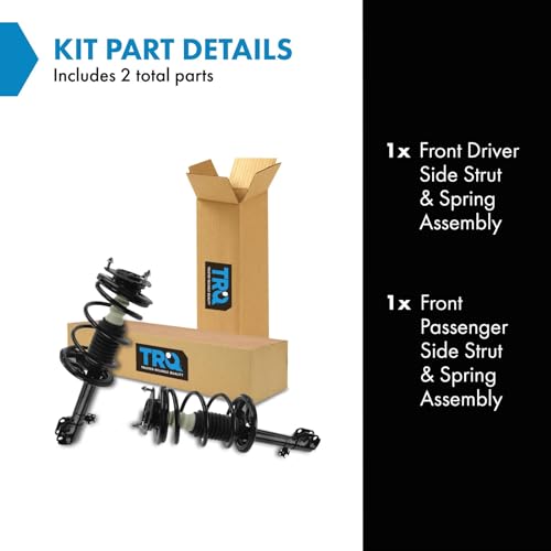 Image of TRQ Front Strut and Spring Assembly Set 2 Piece | For 2001-2005 Toyota RAV4