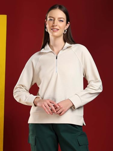 Image of KOTTY Women's Stylish Pullover Sweatshirt Ideal for Winter and Layered Looks