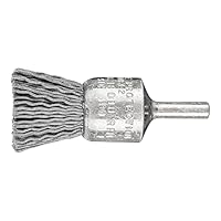 PFERD Pinselbürste ungezopft PBU | Ø 20mm Schaft-ø 6mm SiC-Filament-ø 0,90 | 43298006 – für Geradschleifer, Bohrmaschinen, Biegwellen