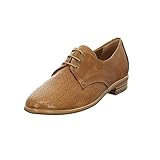  Everybody Damen Agerato Braune Glattleder Schnürschuhe Größe 41 EU Braun (Tobacco)