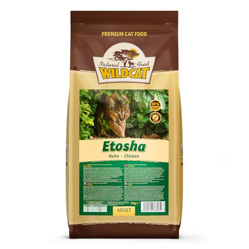WILDCAT – Etosha Adult | Trockenfutter mit natürlichen Zutaten und wertvollen Superfoods für ausgewachsene Hunde. Getreidefreies Alleinfutter ohne künstliche Zusatzstoffe im Beutel | Trockenfutter