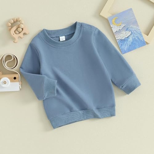 Image of Baby Boy Girl Pumpkin Sweatshirt Tops Toddler Halloween Outfit Long Sleeve Crewneck Pullover Sweater Shirt Fall Clothes