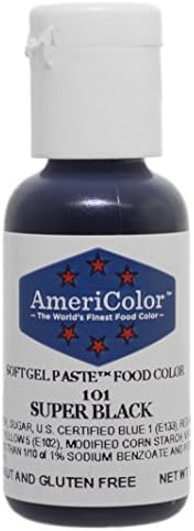 AmeriColor, Super Black, .75 Ounce Bottle, Soft Gel Paste Food Color