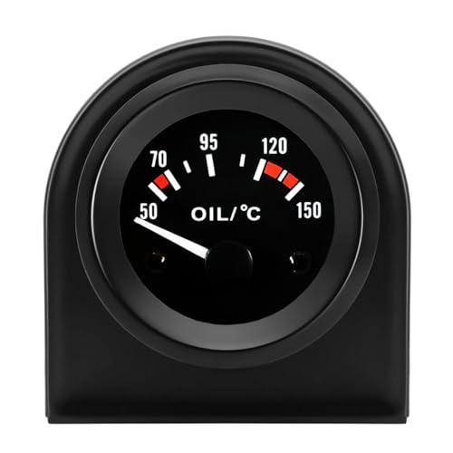 LKRXW Jauge de Température d'Huile pour Voiture 52mm Température Huile Manometre Avec Capteur 12V...