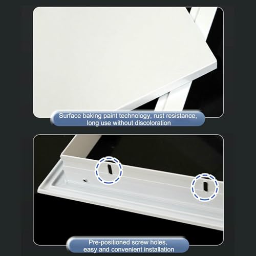 Trampilla pladur de aluminio con panel blanco para techos y paredes 4