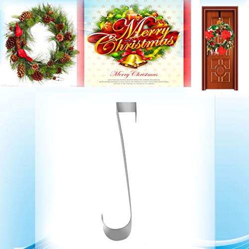 homozy Gancho de grinalda para porta dianteira,Gancho de metal de decoração de Halloween para decora
