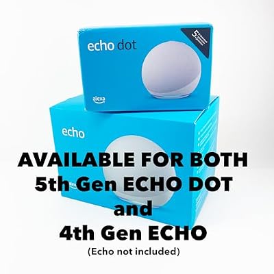 Space Age Amazon Alexa Stand for 5th Gen Echo Dot & 4th Gen Echo - mid century modern retro style acrylic holder - 11.5 x 11.5 (Echo Dot 5th Gen)
