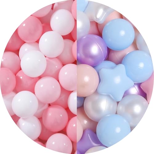GOGOSO 600pcs Star Ball Pit Balls