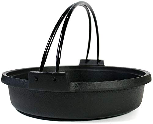 再々値下げしました 南部鉄鍋 つる付 24cm 木製スプーン・蓋付き 再