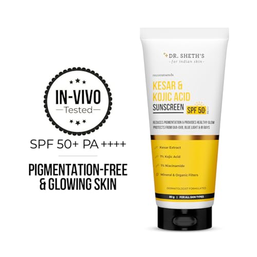Dr. Sheth's Kesar & Kojic Acid Sunscreen 80g - Image 4
