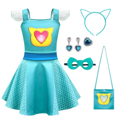 Disfraz de superheroes con encaje y accesorios para niñas