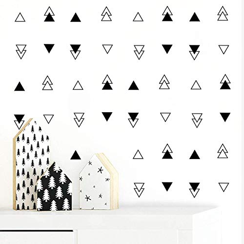 Juekui Teepee Triangle Arrow Pattern Wall Decals Modern Triangles Wall Stickers For Kids Room Baby Bedroom Tribal Nursery Wall Decor Set Of 52 Pcs Ws13 (Black) #TOP3