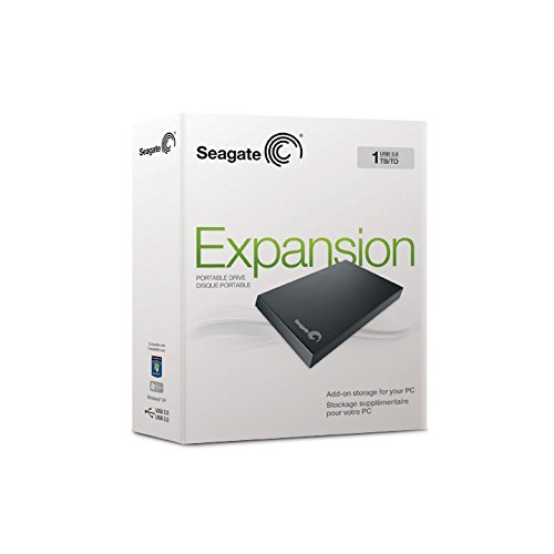 Seagate Expansion STBX1000201 - Disco duro externo de 1 TB (2.5"), Negro, Edición 2016