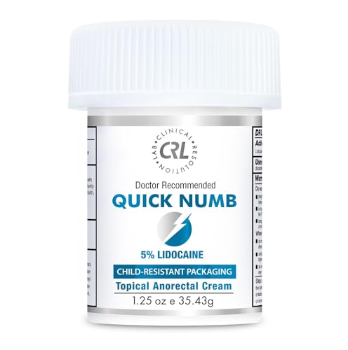 Image of Quick Numb 5% Lidocaine Cream Maximum Strength Liposomal, Fast Itch Burn Pain Relief Cream with Aloe Allantoin Vitamin E, Gentle on Skin Support Healing Hemorrhoid Treatment 1.25 oz