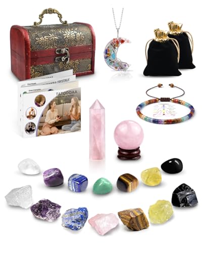 Crystals and Healing Stones Set, Chakra...