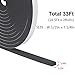 Weather Stripping Door Seal Strip for Doors and Windows, 1/2In x 1/4In x 33Ft Foam Insulation Tape Self Adhesive,Sound Proof,Weatherstrip,Pipe Cooling, Air Conditioning Seal Strip