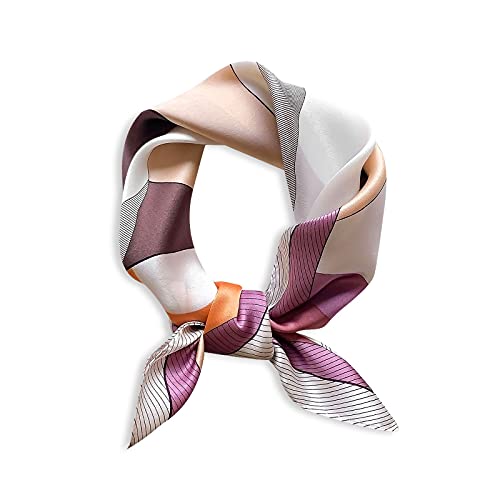 Fashion Silk Scarves Women Cat Pattern Square Scarf Soft Satin Kerchief Neck Scarf Warm Scarf Spring Autumn