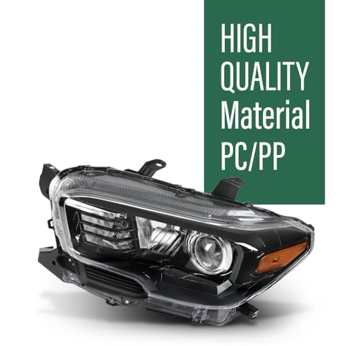 Image of GRAND ORANGE Projector Headlights Assembly Front Headlamp Fit Toyota Tacoma 2016-2022 Model w /o Factory LED DRL 8115004250, 8111004250, 8115004260, 8111004260