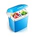 CONRAL Frigorifero per Auto da 26 Litri, Auto Portatile casa Raffreddamento Box Raffreddare Riscaldare Frigo Elettrico Frigobox Frigoriferi Piccoli per Campeggio Pesca Self-Tour Tour Viaggi Blu
