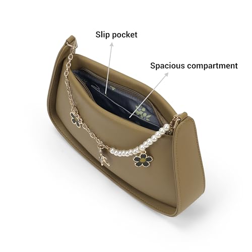 Image of Mochi Women Casual PU Soft Body Zipper closure Solid Sling Bag