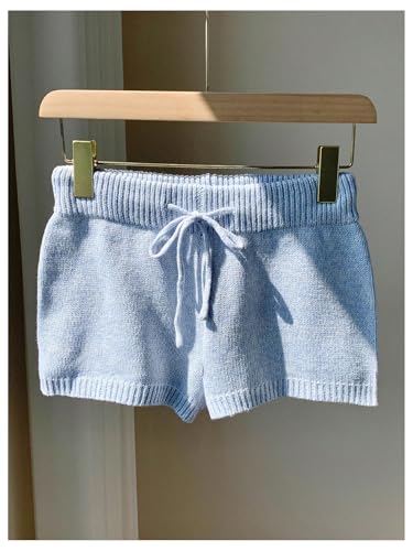 Image of MakeMeChic Women's Mini Micro Shorts Y2k Booty Shorts Sleep Pajama Bottoms