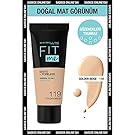 Maybelline New York Fit Me Matte+Poreless Fondöten, 119 Golden Beige