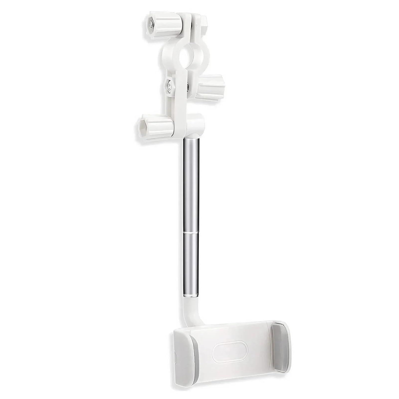 Soporte Movil Coche Supporto universale per specchietto retrovisore auto a 360°, supporto regolabile per smartphone e navigazione GPS Accesorios Coche(White)