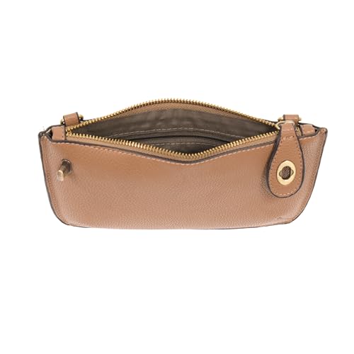 Image of Joy Susan Women's Fashion Purse Mini Crossbody Wristlet Clutch Handbag - Camel