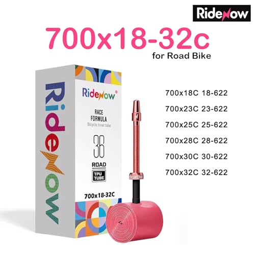 4 Pack RideNow TPU Inner Tubes 700C x 18-32C with 45mm/65mm/85mm Metal Presta Valve, Removable Valve Cores for All Road Bike (Include Bike Tube Patch Repair Kit) by CooMeng - Used condition - Image 7