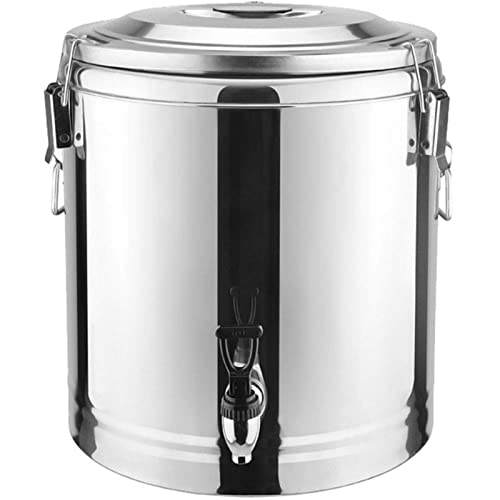 DONGSHUAI Dispensador De Bebidas Aislado De Acero Inoxidable 304, Recipiente Termo De 20 L/30 L con Espiga, Mantiene Caliente Durante 12 Horas Barril De Té con Leche para Té, Agua, Café,20L