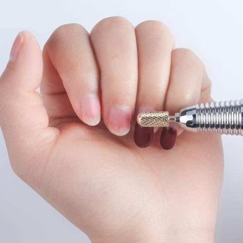 Cabezal de pulido de acero de tungsteno de alto rendimiento compatible con la mayoría de máquinas de manicura, para el cuidado de uñas artificiales (M)